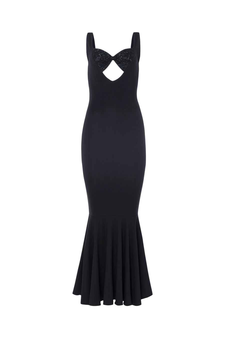 026 long dress- black & beads she is i 026 long dress- black & beads she is i