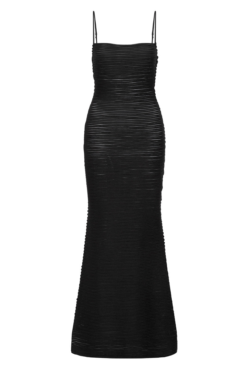 Selena Long Dress - Black